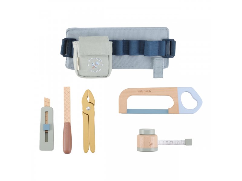 Pásek s dřevěným nářadím Blue