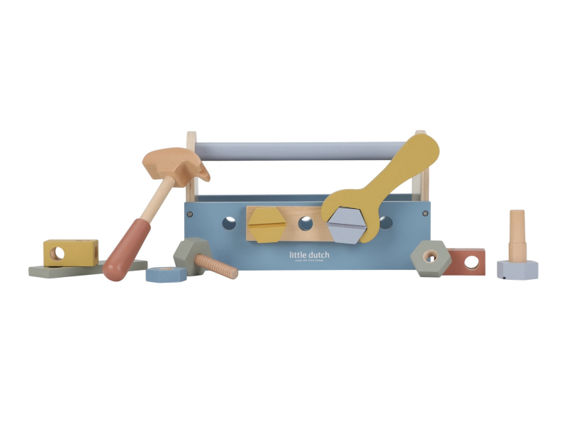 Box s nářadím dřevěný Blue