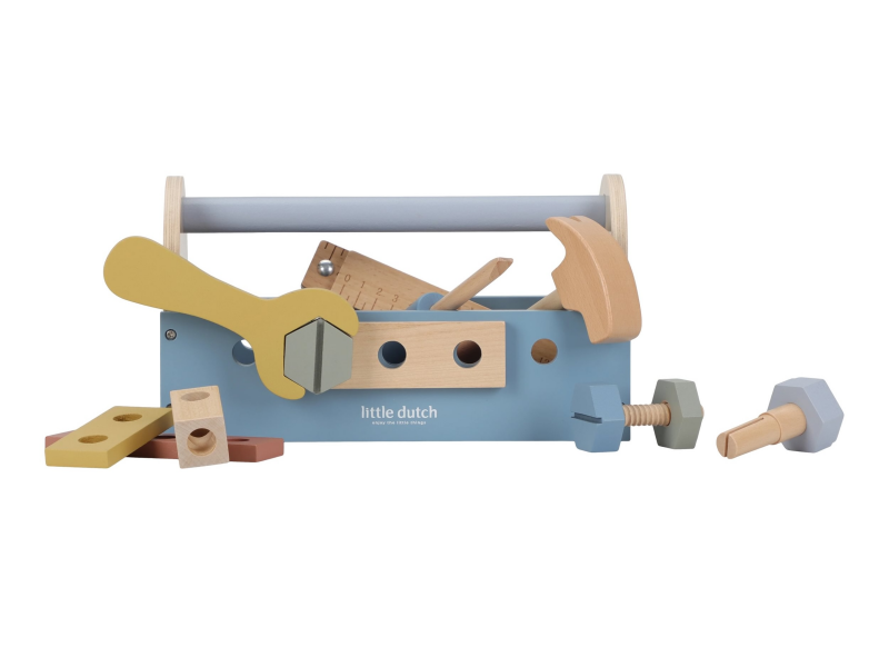 Box s nářadím dřevěný Blue