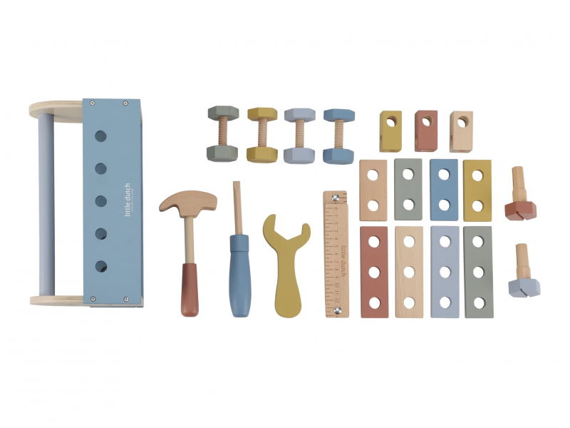 Box s nářadím dřevěný Blue