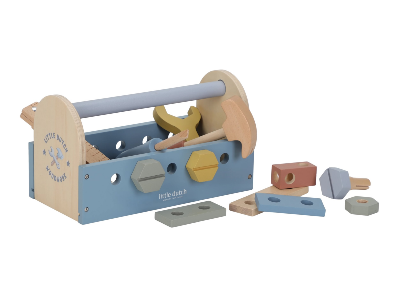 Box s nářadím dřevěný Blue