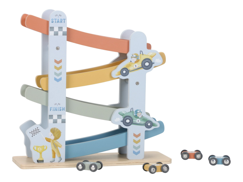 Závodní dráha s autíčky dřevěná Blue