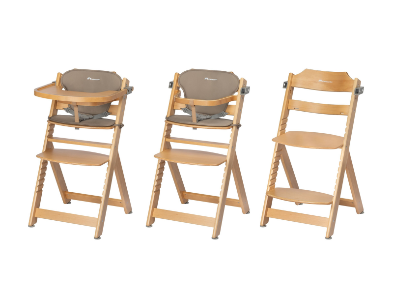Bebeconfort Timba židlička rostoucí Natural Wood s podložkou