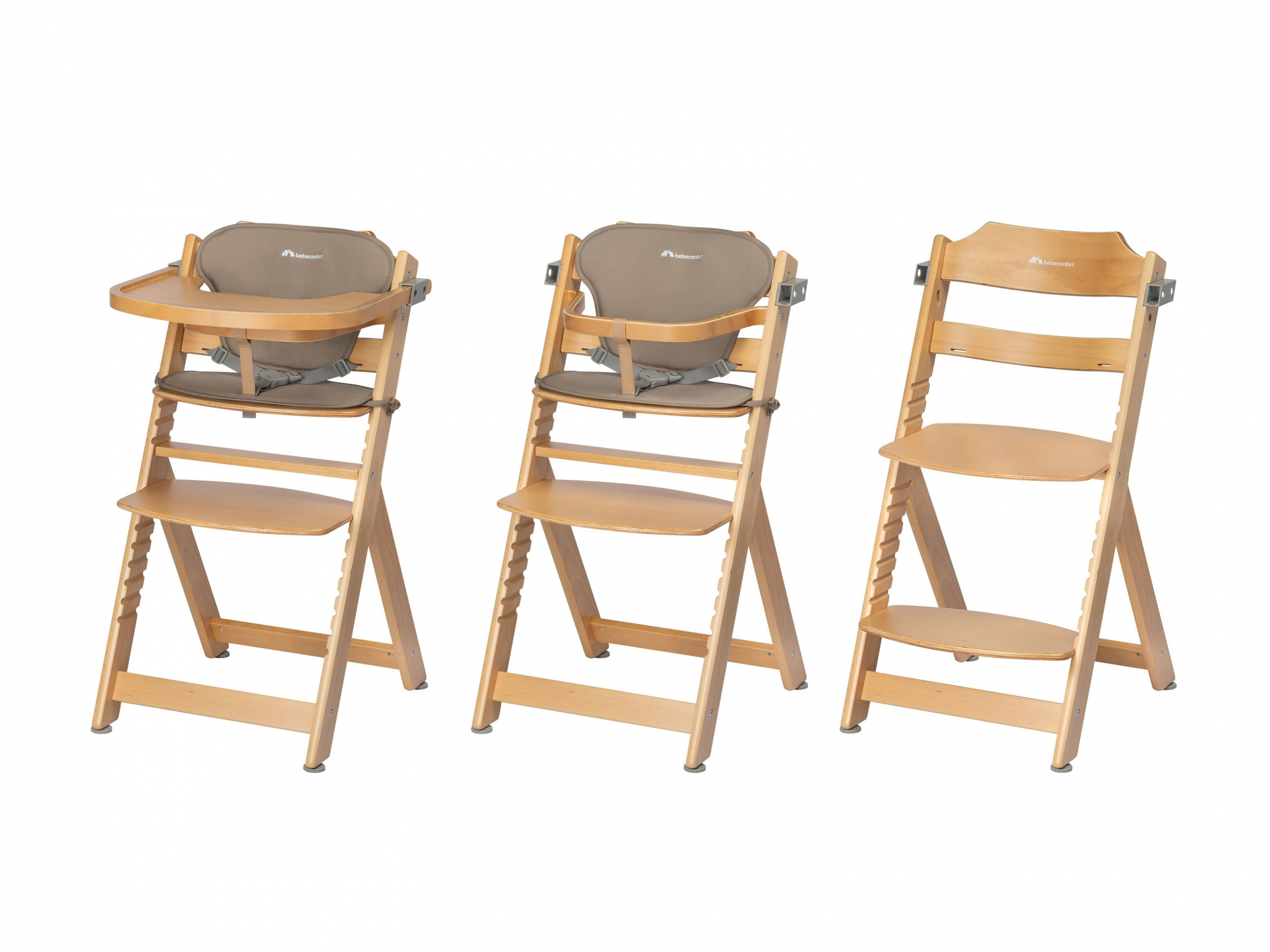 BEBECONFORT Timba židlička rostoucí Natural Wood s podložkou