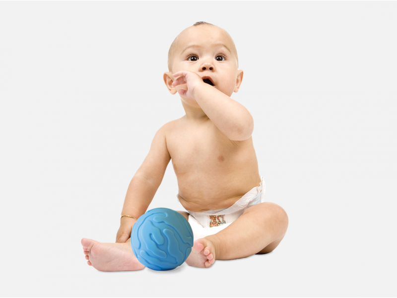 LUDI Senzorické míčky 3 ks modré