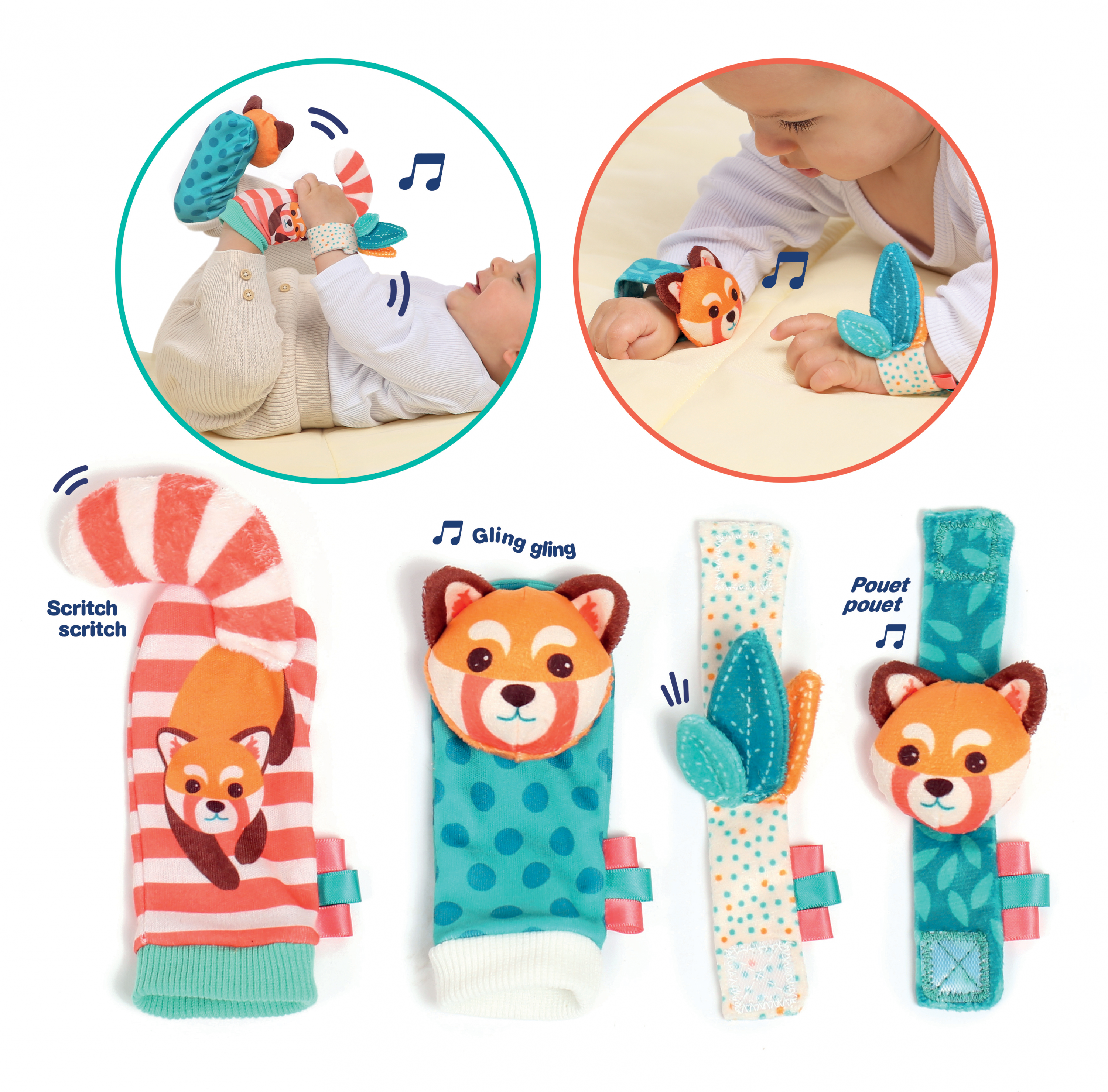 Chrastítka na ruce a nohy