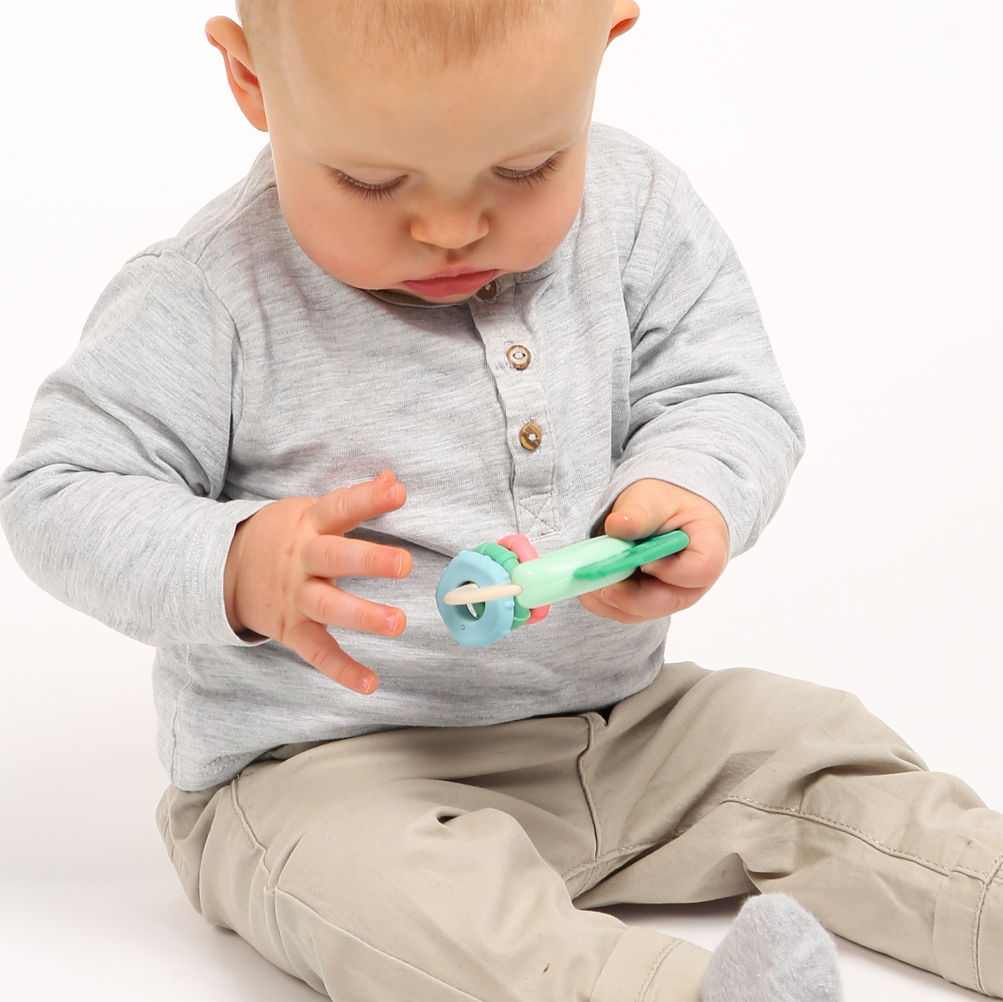 Chrastítka s kousátkem Zvířátka 3 ks