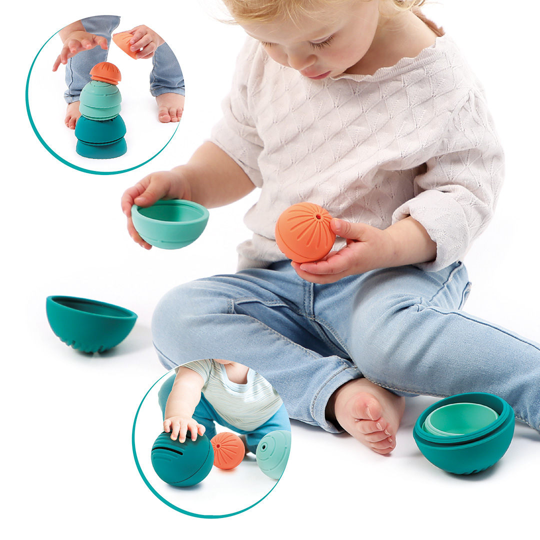 LUDI Míčky silikonové Ball in Ball