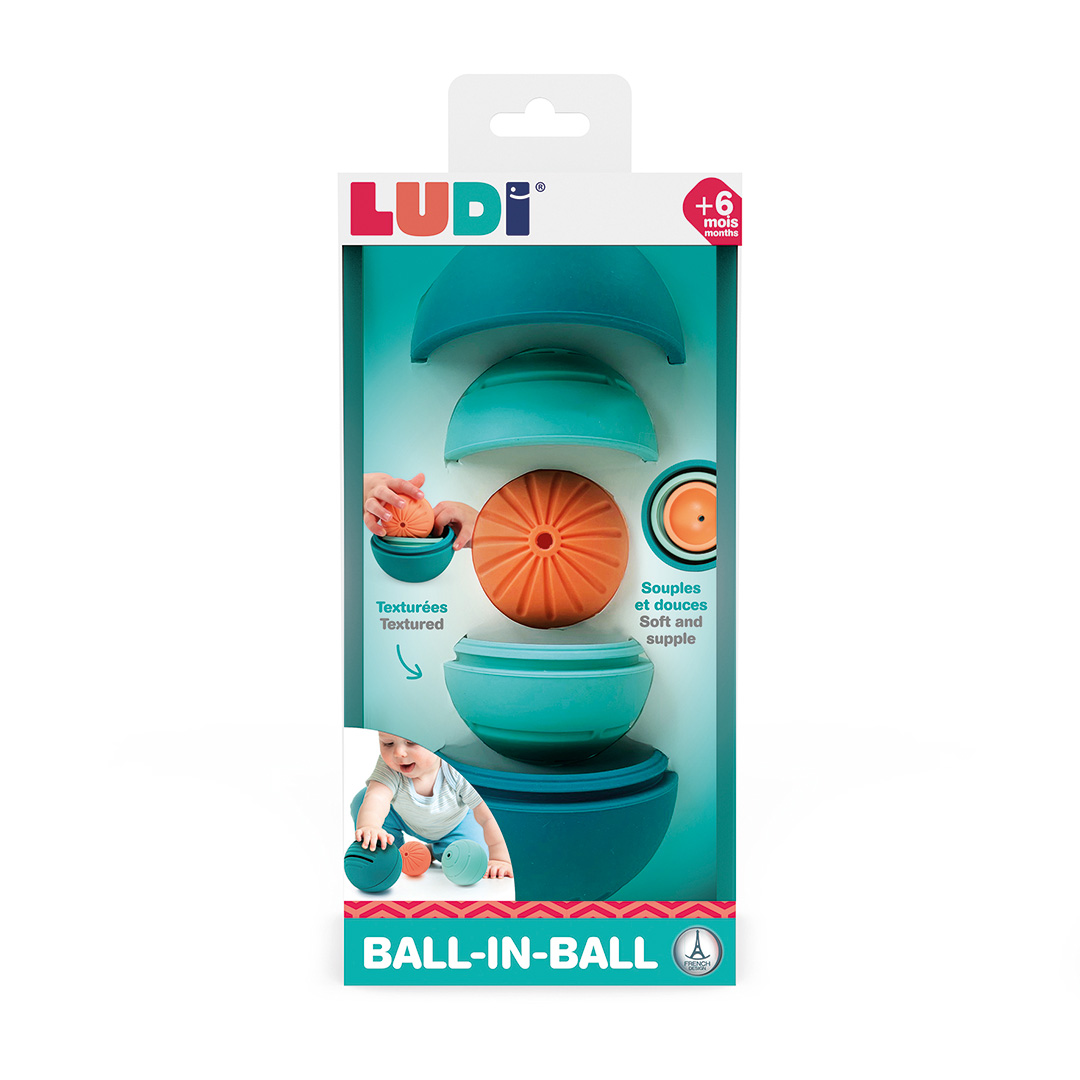 LUDI Míčky silikonové Ball in Ball