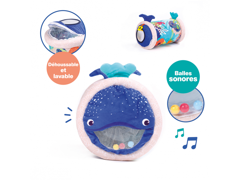 Nafukovací válec s aktivitami Velryba