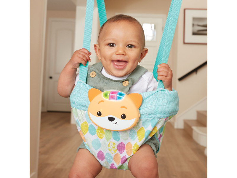 Skákadlo do dveří 2v1 Music & Lights