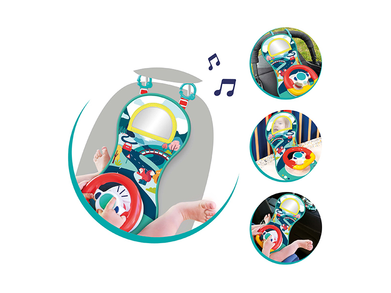 Hrací pultík do auta s volantem