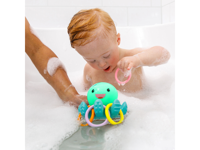 Svítící chobotnice s kroužky do koupele