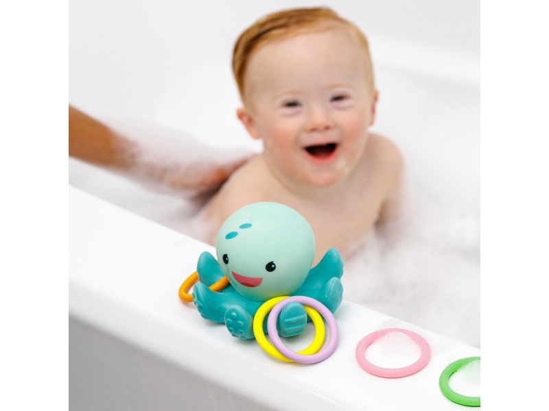 Svítící chobotnice s kroužky do koupele