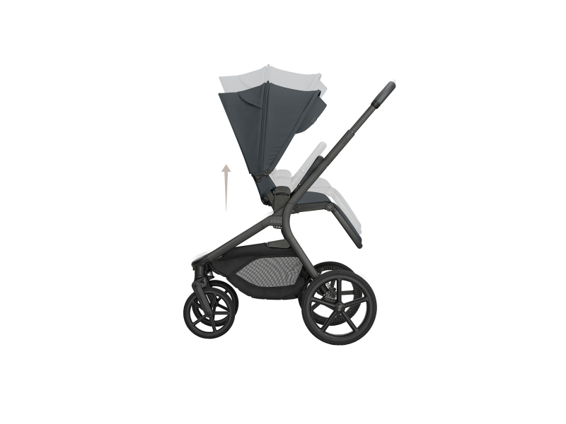 Kočárek 2v1 Goya Platinum Graphite