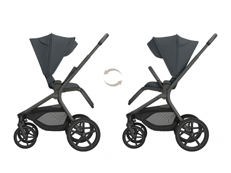 Kočárek 2v1 Goya Platinum Graphite