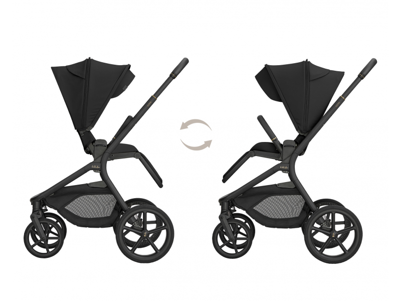 Kočárek 2v1 Goya Platinum Black