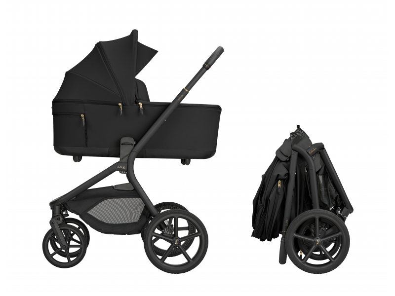 Kočárek 2v1 Goya Platinum Black