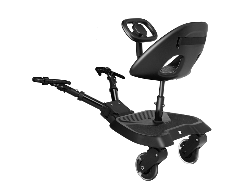 Stupátko ke kočárku se sedátkem Ally XL Black