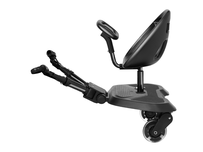 Stupátko ke kočárku se sedátkem Ally XL Black