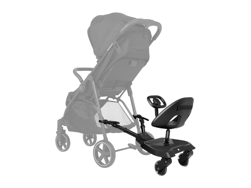 Stupátko ke kočárku se sedátkem Ally XL Black