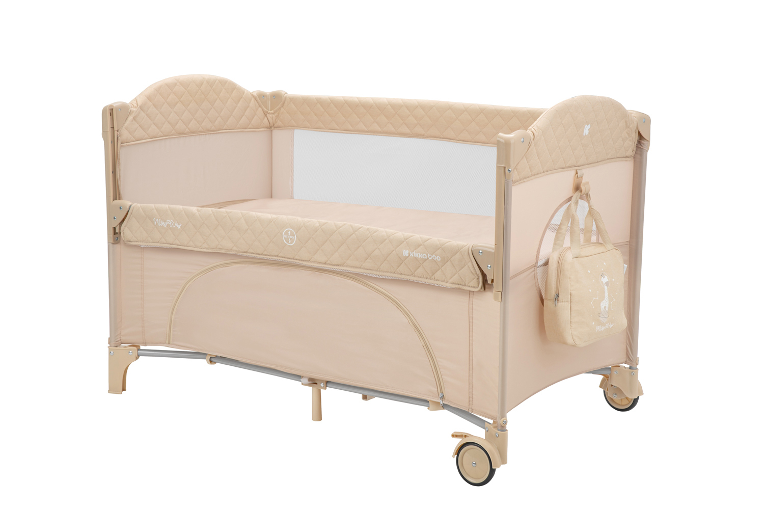KIKKABOO Postýlka cestovní Milky Way Beige