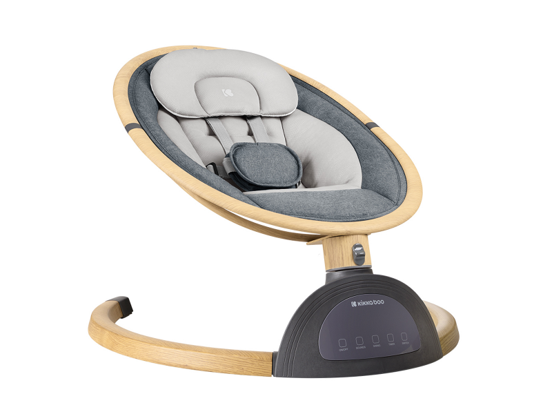 Houpací lehátko elektrické Ashlee Dark Grey