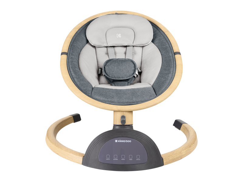 Houpací lehátko elektrické Ashlee Dark Grey