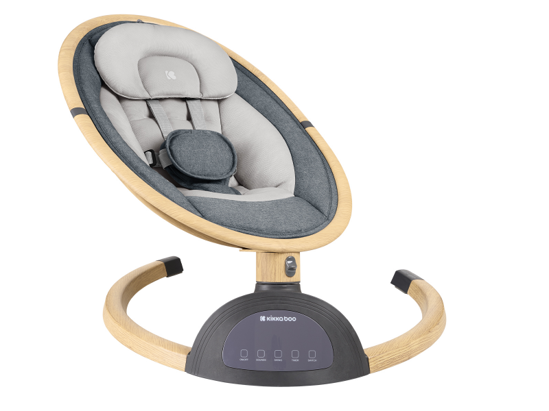 Houpací lehátko elektrické Ashlee Dark Grey