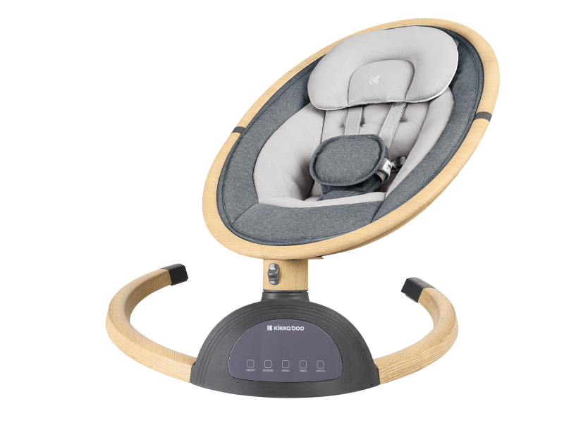 Houpací lehátko elektrické Ashlee Dark Grey