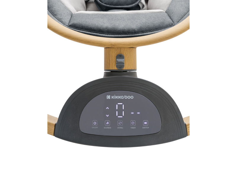 Houpací lehátko elektrické Ashlee Dark Grey