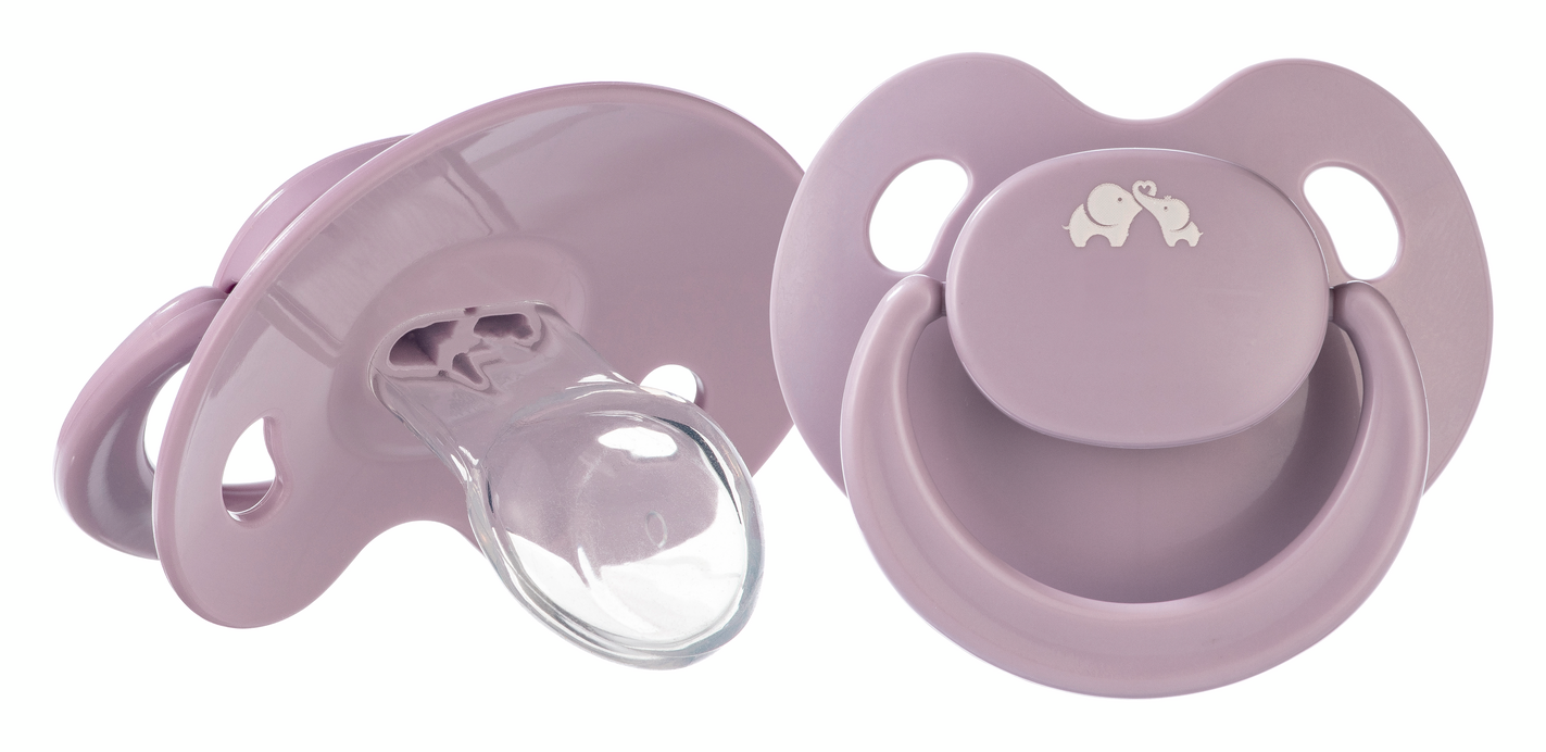 BEBECONFORT Šidítko silikonové Physio Air Eco 2ks 0m+ Pink/Lavander