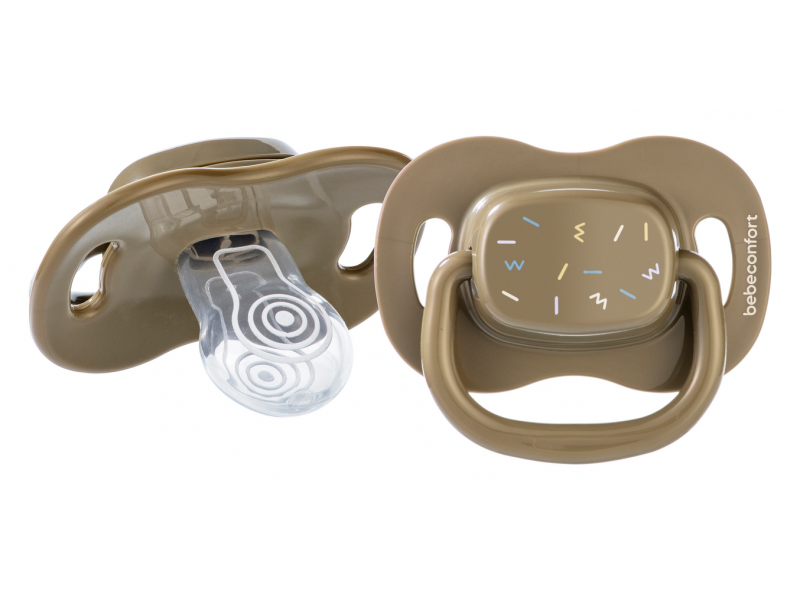 Šidítko silikonové symetrické 2ks 0m+ Green