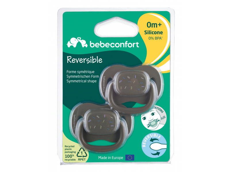 Šidítko silikonové symetrické 2ks 0m+ Green