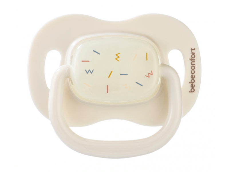 Šidítko silikonové symetrické svíticí 2ks 6m+ Sand