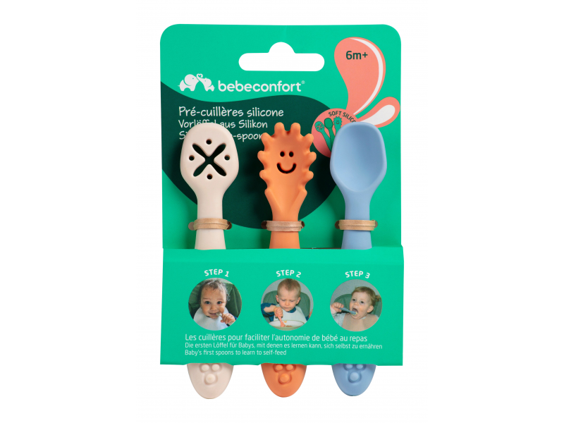 První lžičky silikonové 3 ks