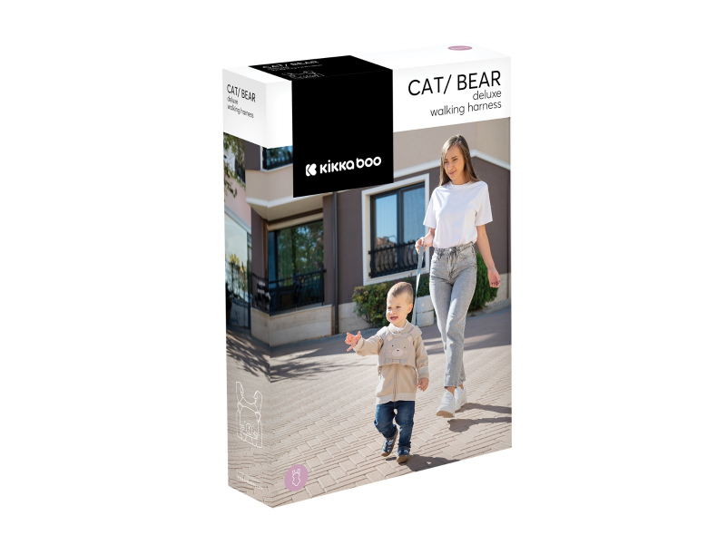 KikkaBoo Vodítko pro dítě Cat Grey