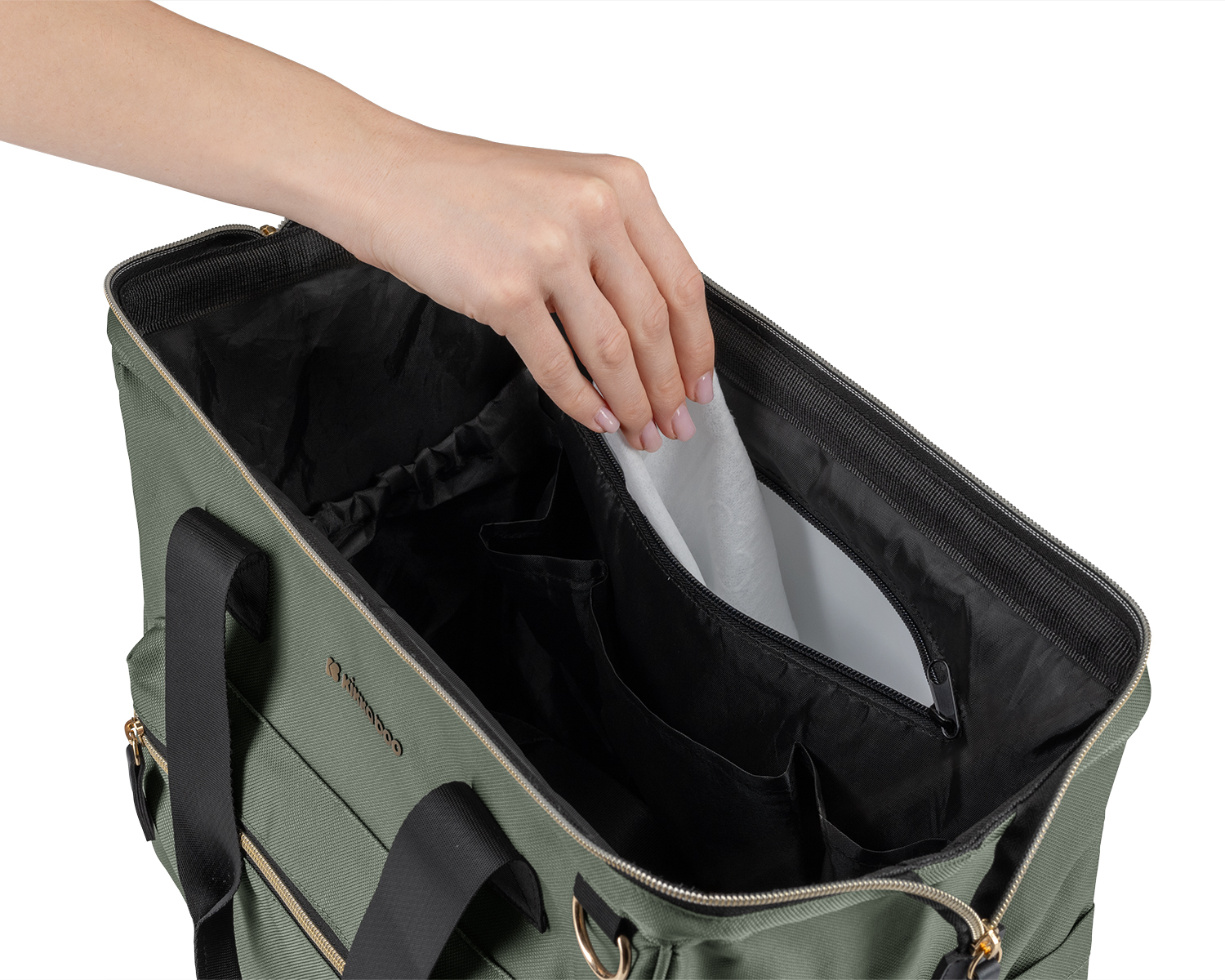 KIKKABOO Přebalovací taška Maxi Army Green