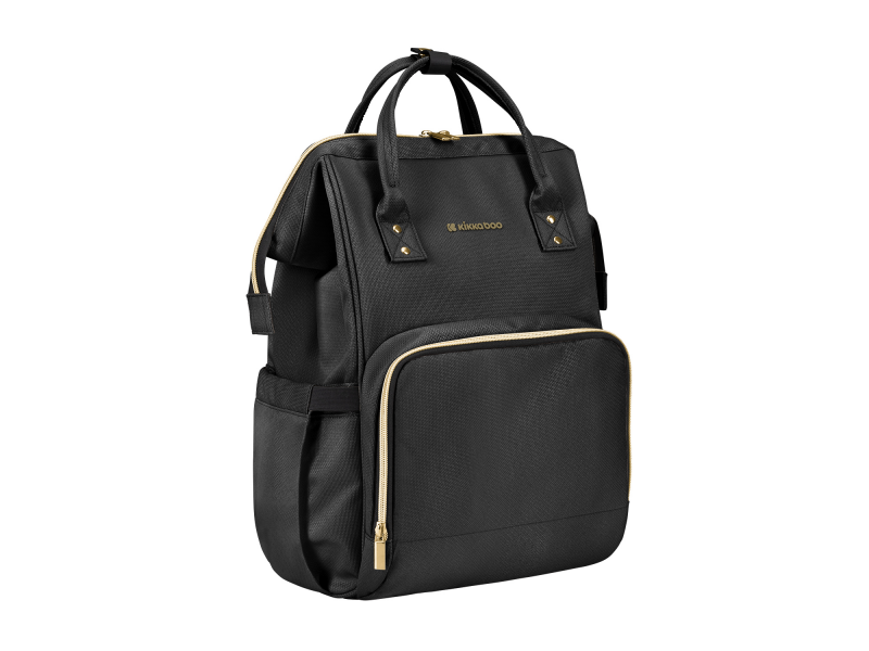 KikkaBoo Přebalovací batoh Siena Black & Gold