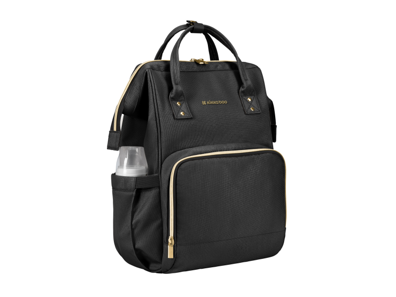KikkaBoo Přebalovací batoh Siena Black & Gold
