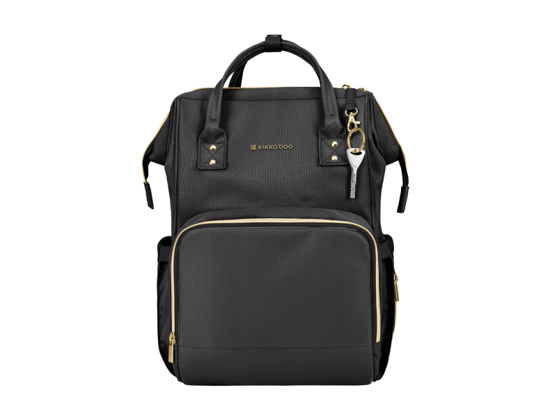 KikkaBoo Přebalovací batoh Siena Black & Gold