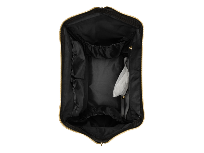 KikkaBoo Přebalovací batoh Siena Black & Gold