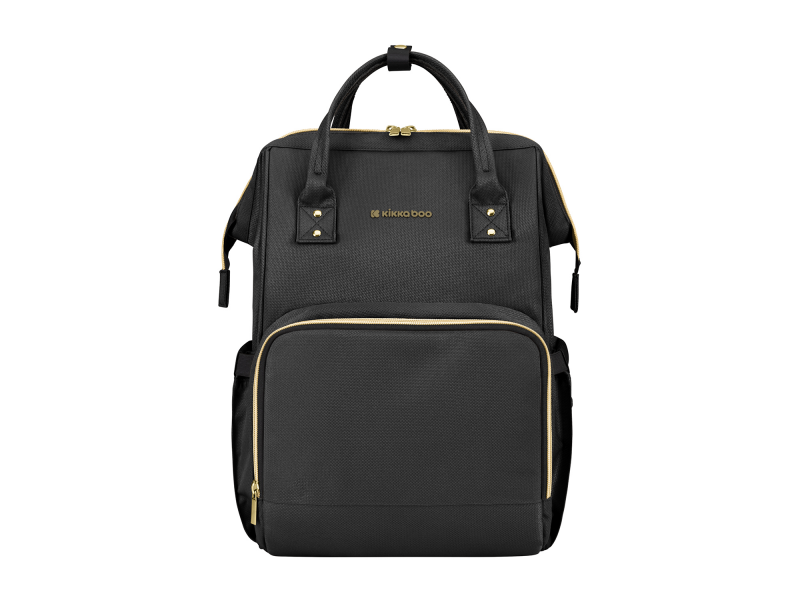 KikkaBoo Přebalovací batoh Siena Black & Gold
