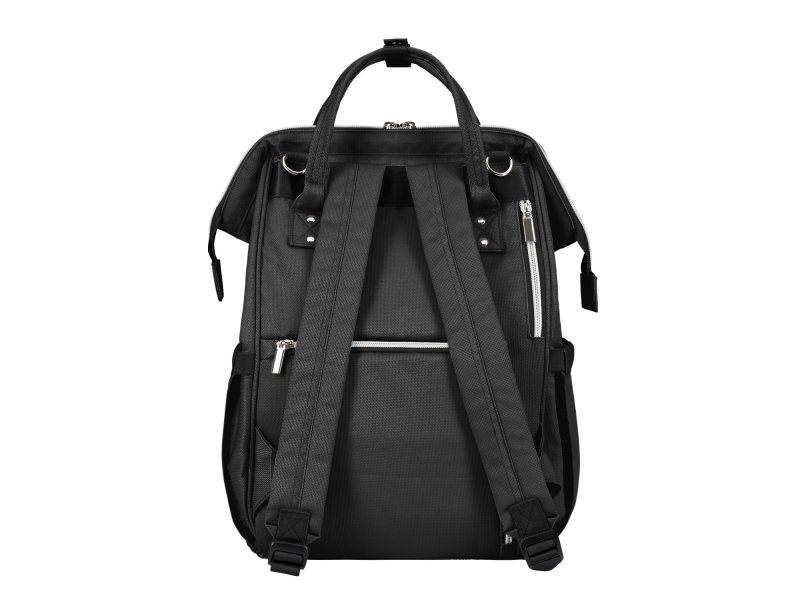 KikkaBoo Přebalovací batoh Siena Black & Silver