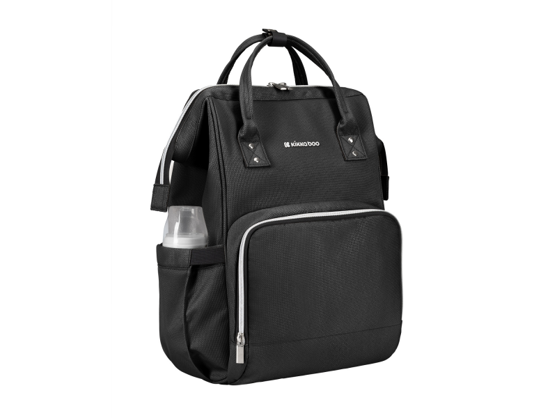 KikkaBoo Přebalovací batoh Siena Black & Silver
