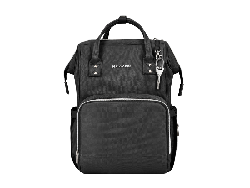 KikkaBoo Přebalovací batoh Siena Black & Silver