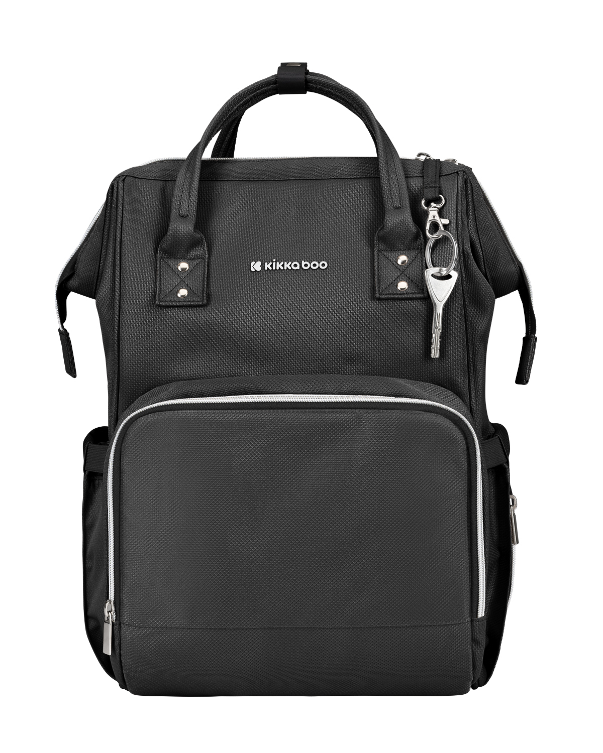 KIKKABOO Přebalovací batoh Siena Black & Silver