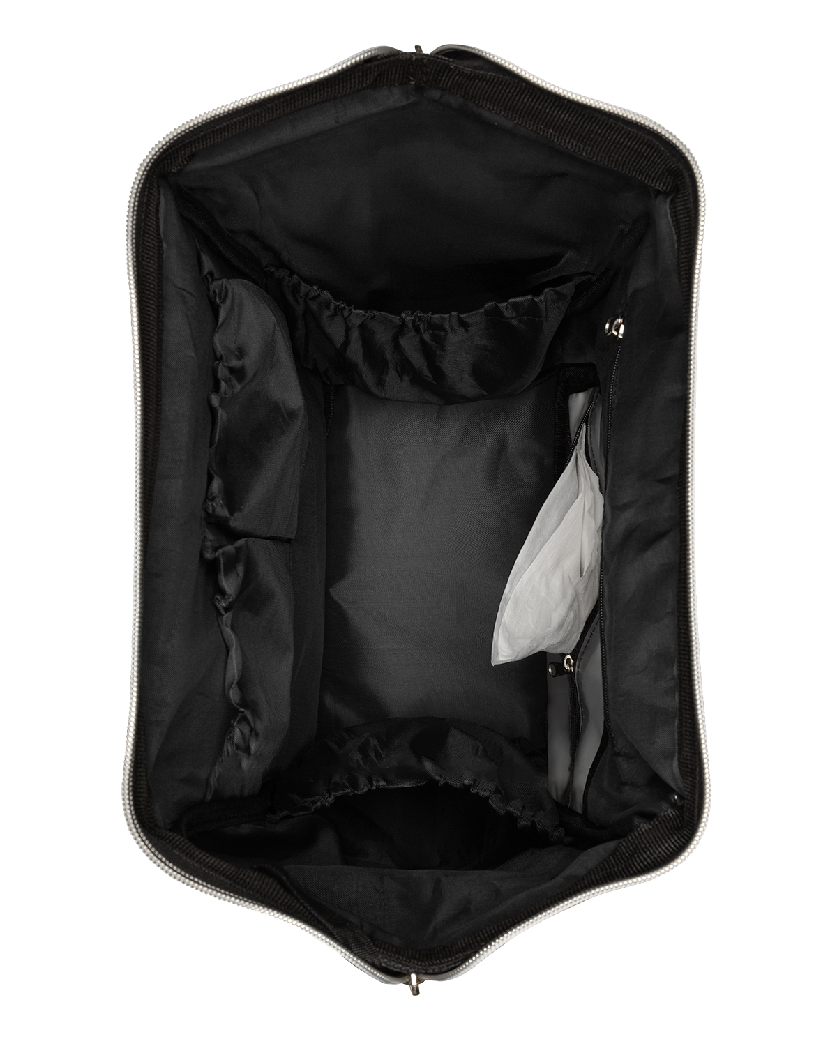 KIKKABOO Přebalovací batoh Siena Black & Silver