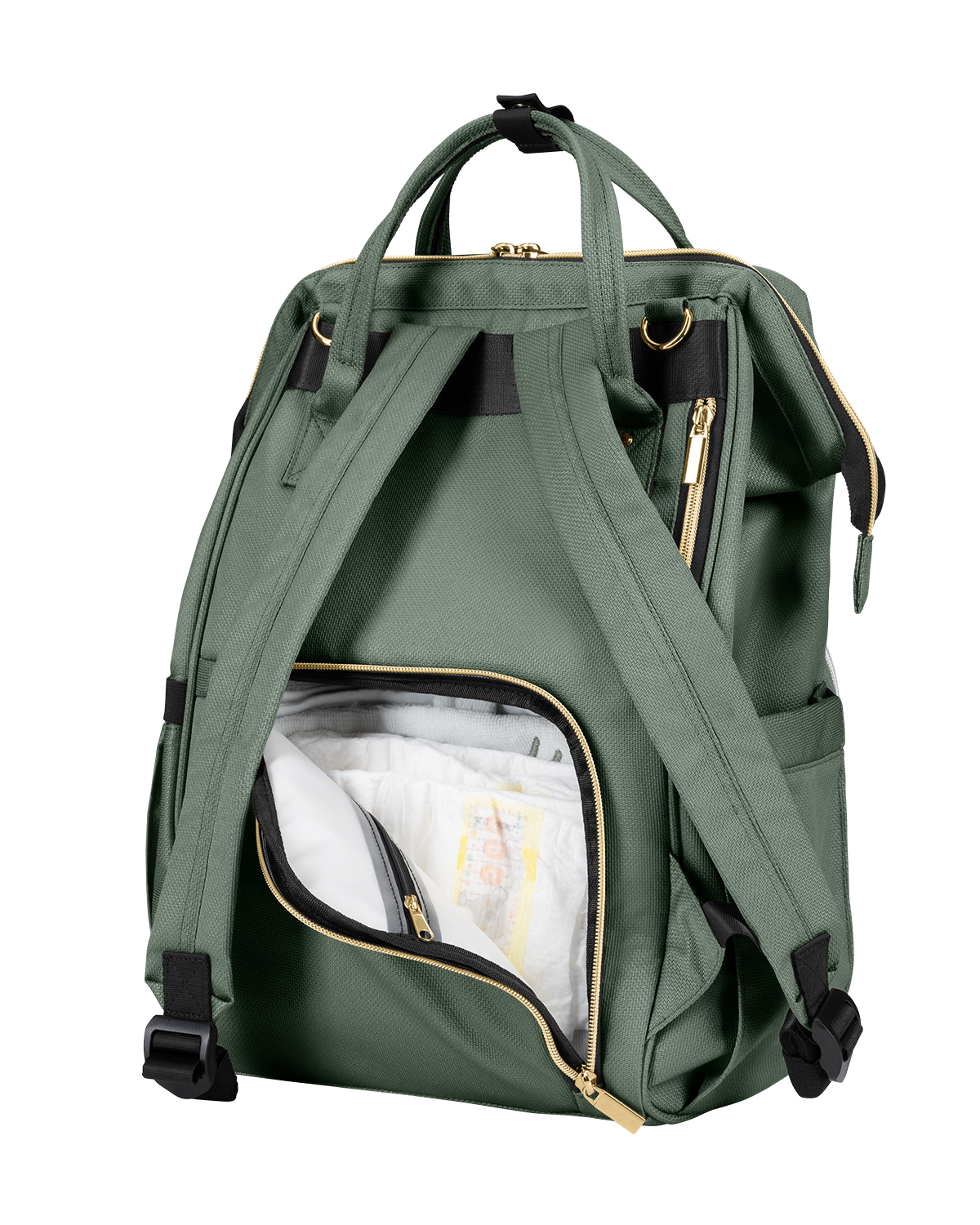 KIKKABOO Přebalovací batoh Siena Army Green