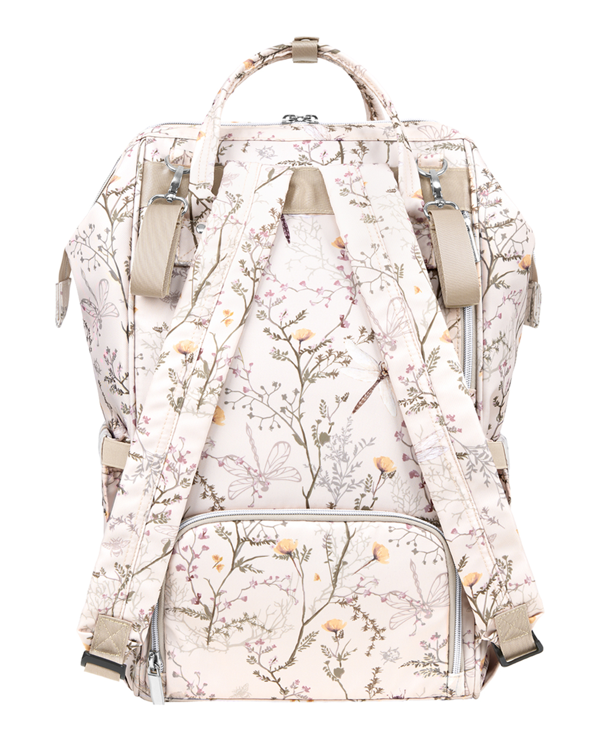 KIKKABOO Přebalovací batoh Siena Luxe Secret Garden Beige